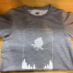 ヘリーハンセン キッズ Tシャツ 120サイズ グレー ファイヤープリント