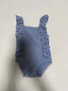 プチバトー⭐︎青と白ストライプ水着