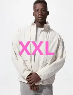 UNIQLO　ウインドプルーフスタンドブルゾン　オフホワイト　XXL