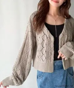 透かし編み ニットカーディガン♡のサムネイル