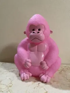 よねごりくん　ピンク ゴリラソフビフィギュア