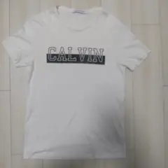 CALVIN ホワイト Tシャツ Lサイズ