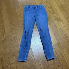 青 スキニーデニムパンツ ハイウエスト