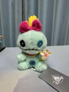新品タグ付き　ディズニー　スティッチ　スクランプ　帽子　ぬいぐるみ