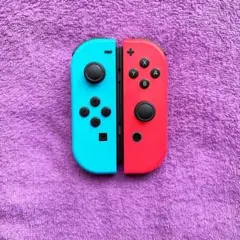 ジョイコン 純正 ネオンブルー ネオンレッド 左右セット t6C-7 【美品】