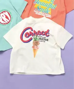 BREEZE ブリーズ ロゴモチーフバリエーション半袖Tシャツ アイス 110