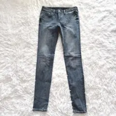 【ジーユー】GU スキニーデニム　ジーンズ　青　サイズ61