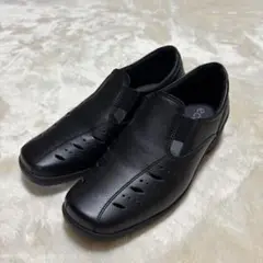 未着用✨エコー　コンフォートウェッジソールスニーカー　オールレザー　スリッポン