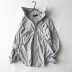 美品✨ポロラルフローレン ワイシャツ ニットドレスシャツ 長袖 レディース