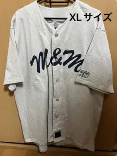 2026 m&m custom performance BBシャツ 灰×紺のサムネイル