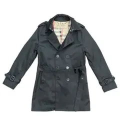 バーバリー ロングコート ノバチェック コットン ブラック #38