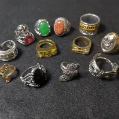 遺品整理品リング セット アクセサリーまとめ シルバー ゴールド