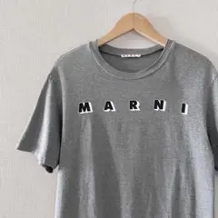 美品！MARNI ロゴプリント 半袖Tシャツ L相当 グレー マルニ キッズのサムネイル