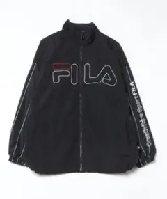 FILA ナイロンジャケット ブラック/レッド Mサイズ