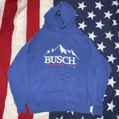 70s 80s Vintage BUSCH パーカー ビール 企業
