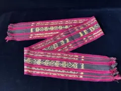 アロール島の手織りイカット　織り布　インドネシア　一部手紡ぎ糸　細め