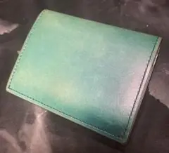 ＊ 超コンパクト財布 YUHAKU ユハク エメラルドグリーンYFF191
