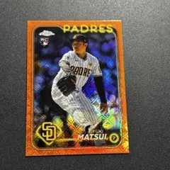 25枚限定 松井裕樹 2024 Topps Chrome ORANGE LOGO