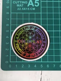 防水ステッカー【J】ア・ヘッド・フル・オブ・ドリームズ　コールドプレイ