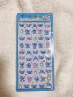 ボンボンドロップシールミニ　スティッチ　ディズニー