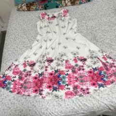 フラワープリント ワンピース