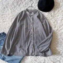 SM2 サマンサモスモス 襟刺繍レースブラウス スタンドカラー　レース