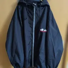 SNOOPY 刺繍 ワンポイント ナイロン パーカー