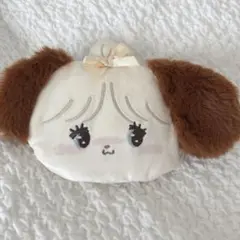 mikkoダイカットフェイスぬいぐるみ エコバッグ スフレ