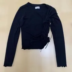 FOLLOWIN スリットレースアップ長袖Tシャツのサムネイル