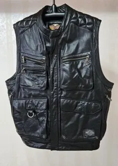 Harley-Davidson レザーベスト ヴィンテージ加工 M 5022 - メルカリ