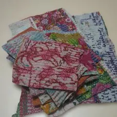 タイムSALE100円引き21時まで☆ラリーキルトはぎれ12枚