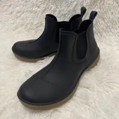 ✨楽天完売品✨レインブーツ 3E サイドゴアブーツ　完全防水　25cmブラック