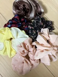 ヘアシュシュ 6個セット カラー豊富