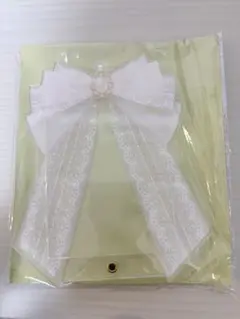 フクヤ　天神　フォトカードアクリルフレーム　リボン　レース　ホワイト②