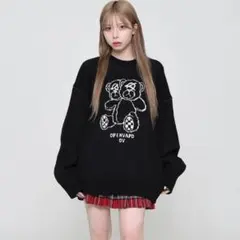 OY モディファイ オードリーニット ブラック