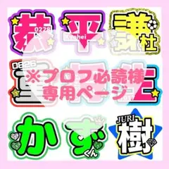 ※プロフ必読様　専用ページ