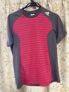adidas アディダス 半袖Tシャツ スポーツウェア ピンク グレーのサムネイル