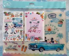 ディズニーリゾート　サニーサニーサマー　ポストカード＆クリアファイル
