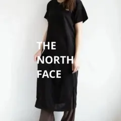 ✨極美品✨THE NORTH FACE 半袖 ロングワンピース ブラック Lのサムネイル