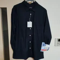 ストレッチイージーケア長袖シャツ ネイビー M