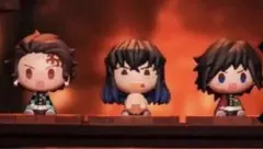 【新品】3個 鬼滅の刃 F賞 ちょこのっこフィギュア 一番くじ 炭治郎伊之助義勇