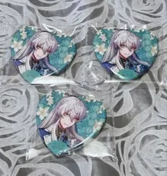 幽幻ロマンチカ ウタシロ 缶バッジ 3個セット ハート型