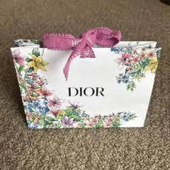Dior 花柄ショップ袋 ピンクリボン