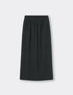 GU リブナロースリットロングスカート Lサイズ