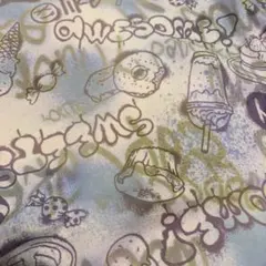 POPスイーツ スムースニット生地ブルー