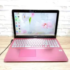 極上♡タッチパネル♡ピンク♡ソニーVAIO♡Core-i7♡新品SSD480GB