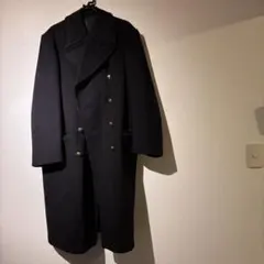 KM 1978年製 ブラック ダブルブレスト チェスターコート