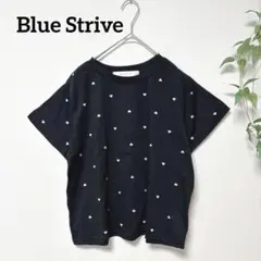 ブルーストライブ ハート刺繍 カットソー トップス レディース M ブラック