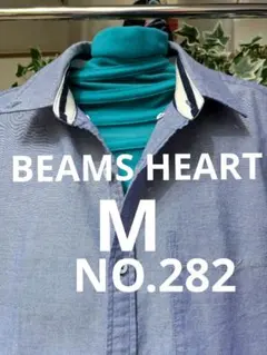 BEAMS HEART ポロシャツ ブルー M　NO.282