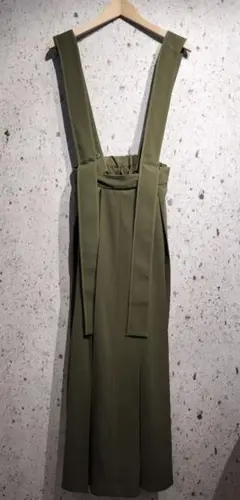 AMERI SUSPENDER PLEATS SKIRT　アメリ　サスペンダー